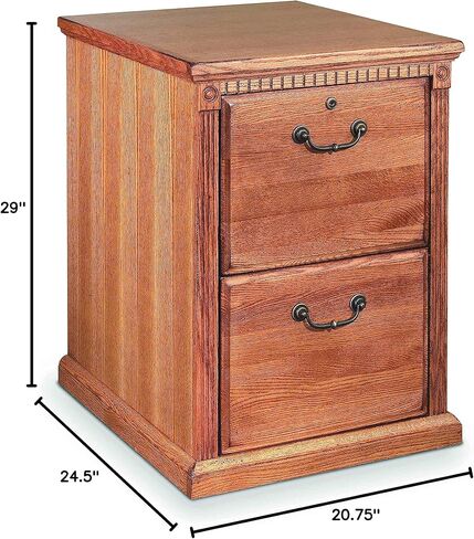 خزانة ملفات ذات درجين من Martin Furniture Huntington Oxford، ودرج ملفات تخزين المكتب، وقمح in Kuwait