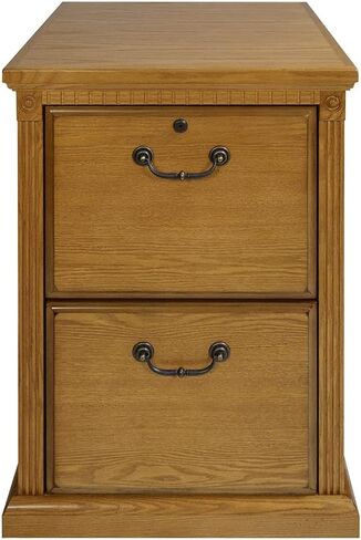 خزانة ملفات ذات درجين من Martin Furniture Huntington Oxford، ودرج ملفات تخزين المكتب، وقمح in Kuwait