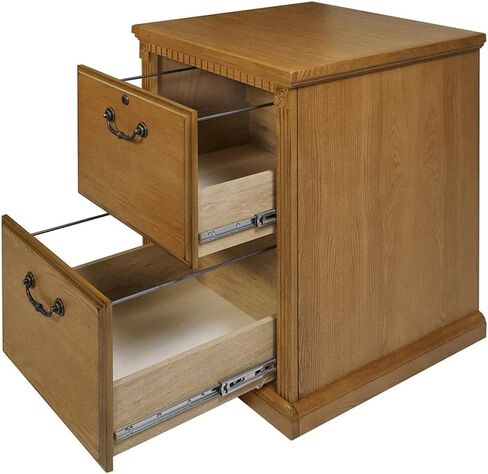 خزانة ملفات ذات درجين من Martin Furniture Huntington Oxford، ودرج ملفات تخزين المكتب، وقمح in Kuwait