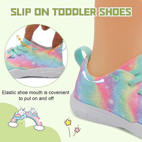 JIASUQI Toddler Shoes for Boys Girls Slip on Sneakers Wide Toe Walking Shoes Toddler Sock Shoes in Saudi Arabia