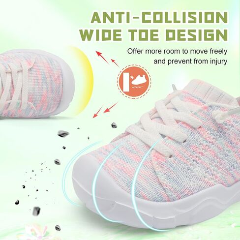JIASUQI Toddler Shoes for Boys Girls Slip on Sneakers Wide Toe Walking Shoes Toddler Sock Shoes in Saudi Arabia