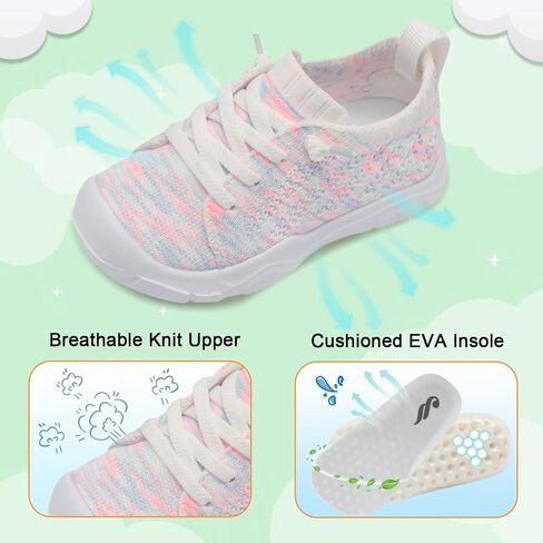 JIASUQI Toddler Shoes for Boys Girls Slip on Sneakers Wide Toe Walking Shoes Toddler Sock Shoes in Saudi Arabia