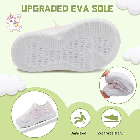 JIASUQI Toddler Shoes for Boys Girls Slip on Sneakers Wide Toe Walking Shoes Toddler Sock Shoes in Saudi Arabia