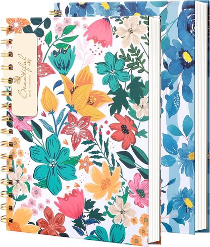 CAGIE Spiral Notebook Journal for Women 5x7 Hardcover College Ruled Notebook Cute A5 Small Note book Journaling Notebooks for Work Note Taking School in Saudi Arabia