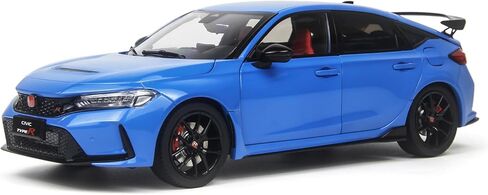 PAUDI Model 1/18 Scale Diecast Model Cars 2023 Honda Civic Type-R FL5 Blue Popular Car Models for Adults Collection in Saudi Arabia