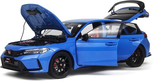 PAUDI Model 1/18 Scale Diecast Model Cars 2023 Honda Civic Type-R FL5 Blue Popular Car Models for Adults Collection in Saudi Arabia