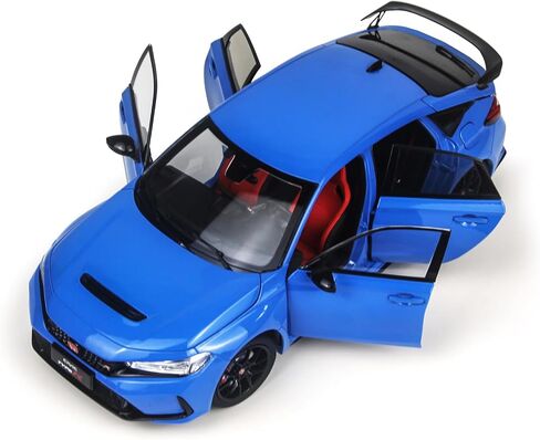 PAUDI Model 1/18 Scale Diecast Model Cars 2023 Honda Civic Type-R FL5 Blue Popular Car Models for Adults Collection in Saudi Arabia