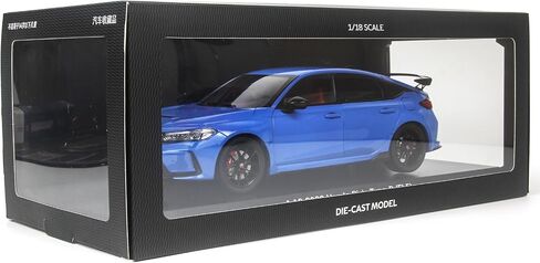 PAUDI Model 1/18 Scale Diecast Model Cars 2023 Honda Civic Type-R FL5 Blue Popular Car Models for Adults Collection in Saudi Arabia