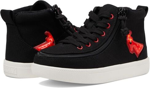 BILLY Footwear Unisex-Child Toddler Black/Red Light Ups Billy Classic D|r High Sneaker in Saudi Arabia