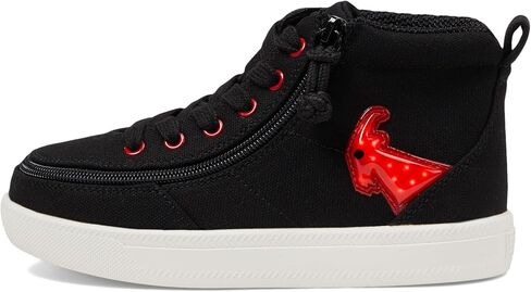 BILLY Footwear Unisex-Child Toddler Black/Red Light Ups Billy Classic D|r High Sneaker in Saudi Arabia