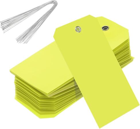500Pcs Plastic Shipping Tags 4.72x2.36 Inch Green Waterproof Labeling Tags with Wire for Luggage Garage Equipment Inventory Car Parts Name Price in Saudi Arabia