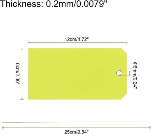 500Pcs Plastic Shipping Tags 4.72x2.36 Inch Green Waterproof Labeling Tags with Wire for Luggage Garage Equipment Inventory Car Parts Name Price in Saudi Arabia