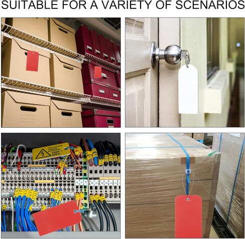 500Pcs Plastic Shipping Tags 4.72x2.36 Inch Green Waterproof Labeling Tags with Wire for Luggage Garage Equipment Inventory Car Parts Name Price in Saudi Arabia