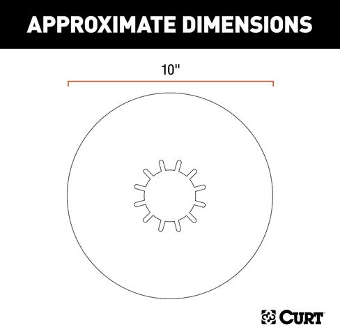 CURT 16721 5th Wheel Hitch Lube Plate, 10-Inch Diameter in Saudi Arabia