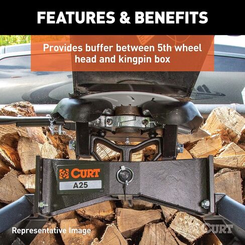 CURT 16721 5th Wheel Hitch Lube Plate, 10-Inch Diameter in Saudi Arabia