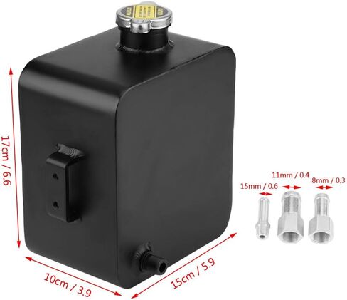 Keenso Universal 2.5L مشعاع ألومنيوم مبرد توسيع تجاوز الانتعاش خزان زجاجة مياه ث/استبدال in Saudi Arabia