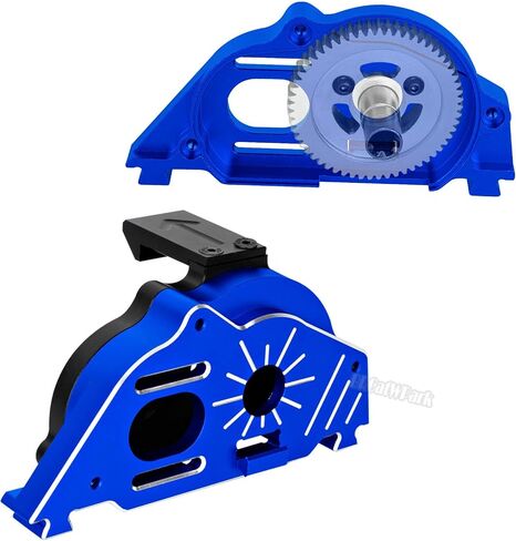 Center Gear Transmission Gearbox Set & Motor Mount Upgrades Part for 1/10 Big Rock/Granite/Senton 3S,1/8 Typhon/Infraction 3S & Mega550,RC Aluminum Motor Mount Gear Cover Hops Up,Red in Saudi Arabia
