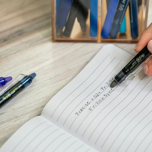 بايلوت، أقلام حبر جل فريكسيون سينرجي كليكر قابلة للمسح، قابلة لإعادة الملء، قابلة للسحب، نقطة دقيقة للغاية 0.5 مم، عبوة من 14 قلم، أسود in Saudi Arabia
