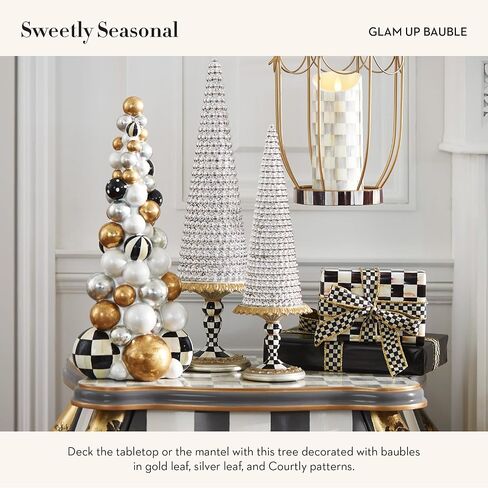 MACKENZIE-CHILDS Glam Up Bauble Tabletop Christmas Tree, Unique Christmas Tree Room Decor in Saudi Arabia