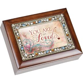 Cottage Garden You are So Loved Jeweled Musical Music Jewelry Box Plays How Great Thou Art