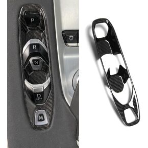 Car Genuine Carbon Fiber Console Gear Shift Button Panel for Corvette C8 Z51 Z06 Stingray Coupe 2020 2021 2022 2023 2024,C8 Interior P D Auto M Button Frame(Black Carbon Whole)