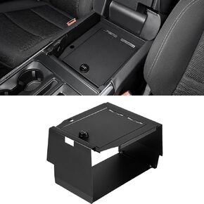 ISSYAUTO Center Console Safe Lock Box Compatible with 2021-2024 F150 Center Console Armrest Lockbox with 3 Digit Combo Code Lock, F150 Anti-Theft Accessories