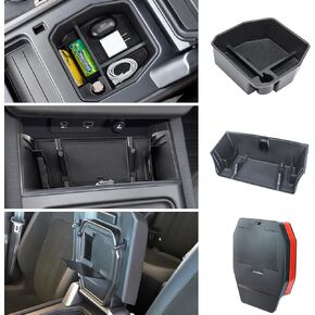 Center Console Organizer Compatible with 2020-2024 Land Rover Defender Armrest Storage Box and Armrest Hidden Tray Middle Console Organizer Interior Accessories-NOT for Refrigerator Version