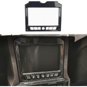 Carbon Fiber Central Control Navigation Screen Panel Cover Trim for Polaris Slingshot 2020-2024