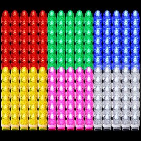 Hortsun 300 Pcs LED Finger Lights Mini Finger Flashlights for Kids Glow in The Dark Party Supplies Light up Ring Sticks Lights Toys Neon Party Favors Birthday Party, 6 Colors