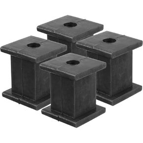 X AUTOHAUX 1 Hole 10mm ID Muffler Exhaust Hanger Bushing Rubber Mount Bracket Car Insulator Tail Pipe Hangers Bushings Kit Support 4pcs 3/8 ID