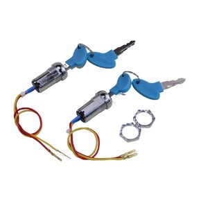 2 Sets 2 Wires Ignition Switch Key Starter Switch with 4 Keys ​On-Off for Electric Scooter ATV Moped Go Kart