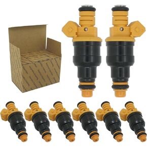 Fuel Injectors Compatible with Ford F150 F250 F350 E150 E250 E350 Mustang Expedition Lincoln Navigator Mercury Grand Marquis 4.6L 5.0L 5.4L 5.8L Replaces 0280150943 0280150909 Set of 8