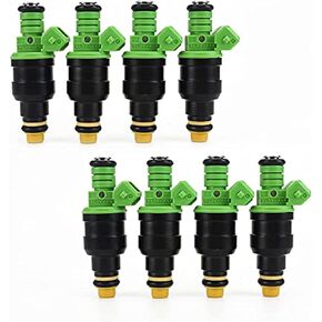 0280150558 0280155968 8PCS 42lbs Fuel Injector Green 440CC EV1 42 lb/hr Compatible with For-d Mustang Chev-y Chevrole-t Corvett-e Camaro
