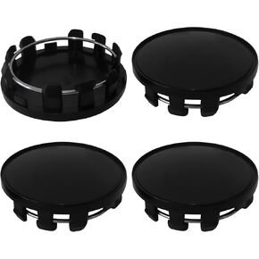 4Pcs Car Center Wheel Caps, Embedded, Accessories Wheel Center Caps for Rims, 2.12/2.32/2.44 in (54/59/62MM) Outer Diameter and 2/2.24/2.48 in (51/57/63MM) (Black, Outer 59MM, Inner 55MM)