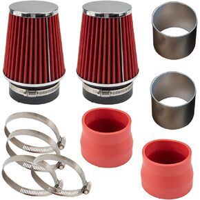 Cold Air Intake Kit, Aluminum Polish Chrome Car Air Intake Pipe Kit for C300 2008-2012 V6 3.0L,