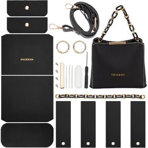 WADORN PU Leather Tote Bag Making Kit, PU Leather Crossbody Bag Handbag Purse Sew on Making Kit Handmade Fashionable Satchel Sewing Supplies for Valentine's Day Christmas, 8.6x2.7x6.6 Inch(Peru)