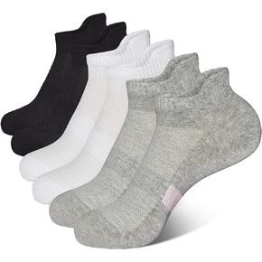 Womens Socks, Running Socks for Women Ankle Socks Cotton Athletic Low Cut Socks for Women Girls（6 Pairs）