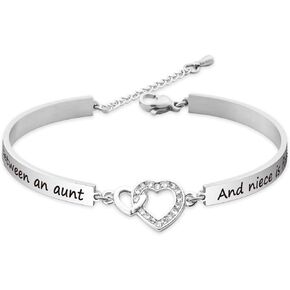 Aunt Gift Niece Bracelet The Love Between an Aunt and Niece is Forever Niece Gift Birthday Christmas Gift for Aunt Niece
