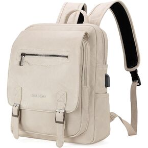 Montana West Laptop Backpack Purse for Women Men Unisex Vintage Backpack Casual Daypack for Travel Work with USB Charging Port