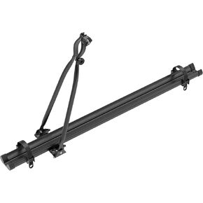 Aluminium Rooftop Mount Upright Roof Bike Rack, 1 Bike Capacity with Locking Systems, Roof Top Bicycle Racks, Universal Mounting for Car SUV, Fits Most Bikes, Black