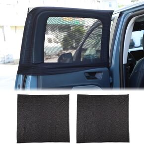 Aunginsy Front Window Sun Shade Compatible with Toyota FJ Cruiser 2007-2021 Front Side Window Shades Elasticized Shade Breathable Mesh Window Screens Privacy Protection, Anti-UV for Baby/Pets/Camping