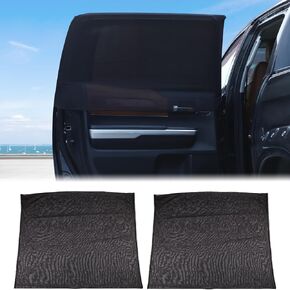 مظلة شمسية للنافذة الأمامية من Aunginsy متوافقة مع Toyota FJ Cruiser 2007-2021 ظلال نافذة أمامية جانبية ظل مرن وشاشات نافذة شبكية قابلة للتنفس لحماية الخصوصية، مضادة للأشعة فوق البنفسجية للطفل/الحيوانات الأليفة/التخييم
