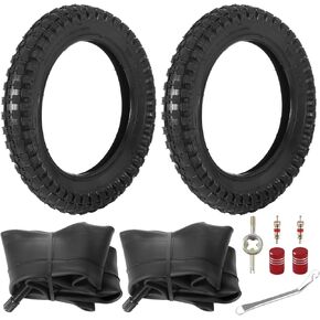 KAMIER 12.5x2.75 (12-1/2x2.75) Tires and Inner Tube Set for Razor MX350 MX400 ZR350 SX350 Dirt Bike Burromax TT250 TT350R Mini Bike E-zip E500 E750 X-Treme X-560 Kids Electric Scooter Parts (2 Pack)