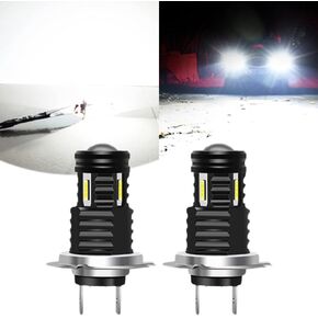 2 PCS H7 LED Fog Light Bulbs,6500k Xenon White Super Bright High Power 80W CSP1860 Chips,Ip68 Waterproof,Easy Installation Plug And Play Compatible With Most Car Models