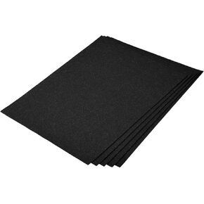 MECCANIXITY Glitter EVA Foam Sheets Black Self Adhesive Back 15.7 x 11.8 Inch 1.6mm Thickness for Crafts DIY 5 Pcs