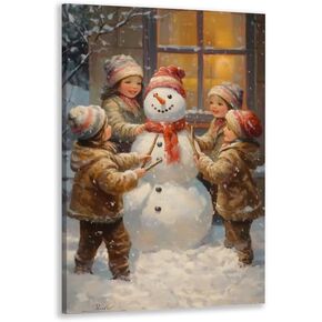 Funny Christmas Decor Bathroom Sign, Christmas Wall Art Canvas Poster, He Sees You When You'Re Pooping Wall Painting, Christmas Prints Wall Decor For Bathroom, Holiday Home Decor 12x8inch Unframed