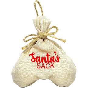 Santa's Sack - Funny Christmas Ornaments, Christmas Stocking Stuffers, Gag Gifts for Men & Women, Prank Ornament, Ugly Christmas Ornaments, Funny Christmas Decorations, White Elephant Gifts in Saudi Arabia