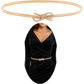 Metal Skinny Belt For Women,Elastic Metal Chain Belt,Metal Tight Belt,Skinny Metal Waist Belt Suitable For Dresses