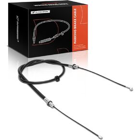A-Premium Front Side Parking Brake Cable Assembly Compatible with Chevrolet and GMC Models: Astro 1996-2005, Safari 1996-2005 - Replace# 15152390, 15711782