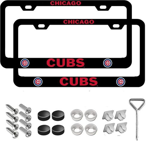 Carbon Fiber License Plate Frame,License Plate Frames(Pack of 2) Premium Metal Resists Rust and Corrosion,Ideal Gift for Sports Lover. (Black 03) in Saudi Arabia